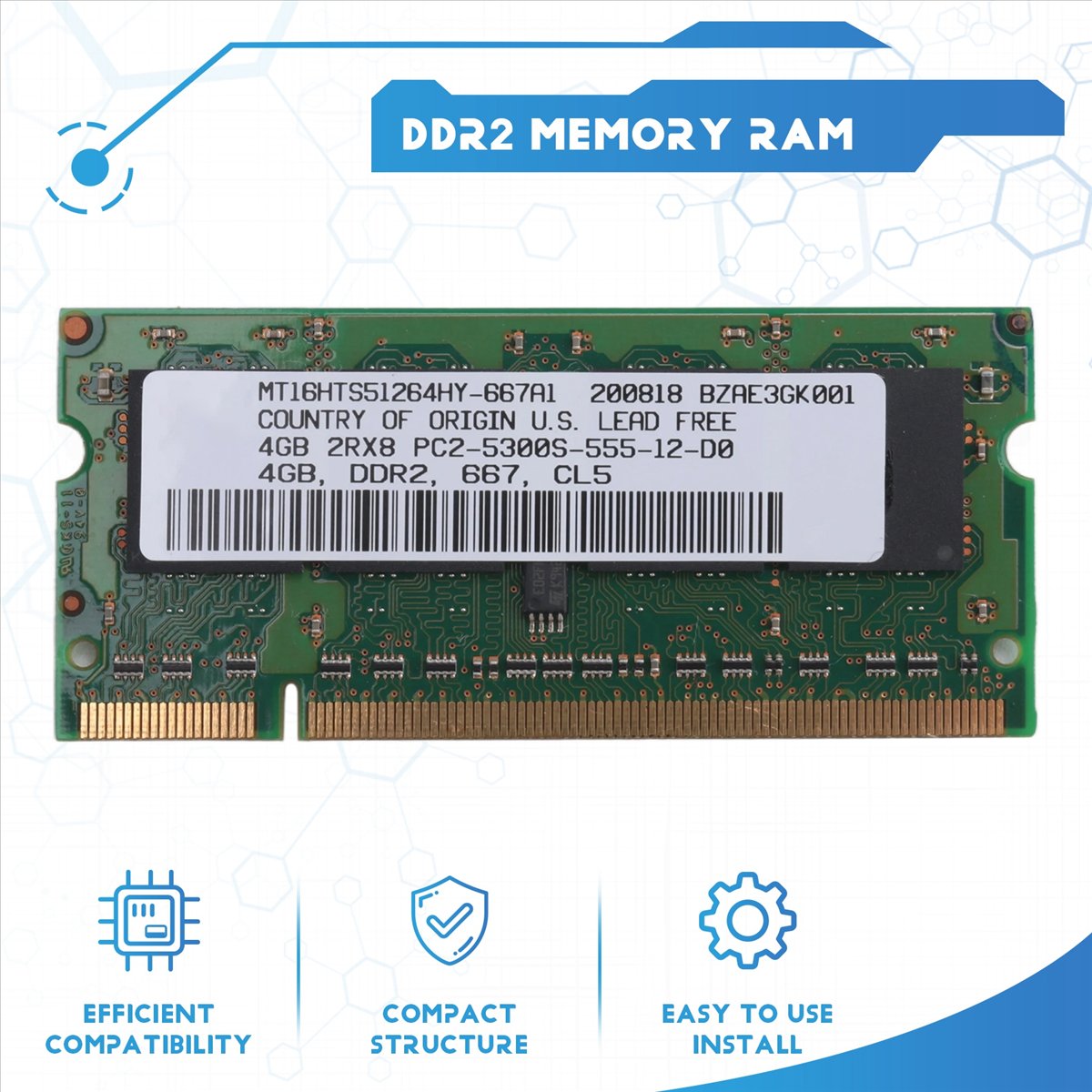Ddr2 Ram - Memoria RAM para portátil ABAN DDR2