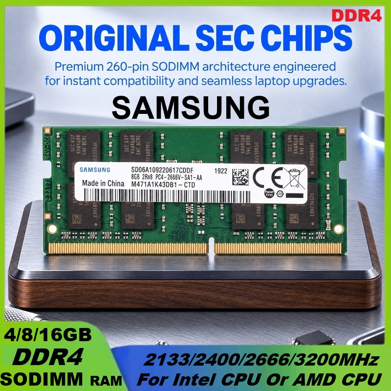 Memoria RAM SAMSUNG DDR4 16GB  - Ddr4 2400Mhz reseña y precio