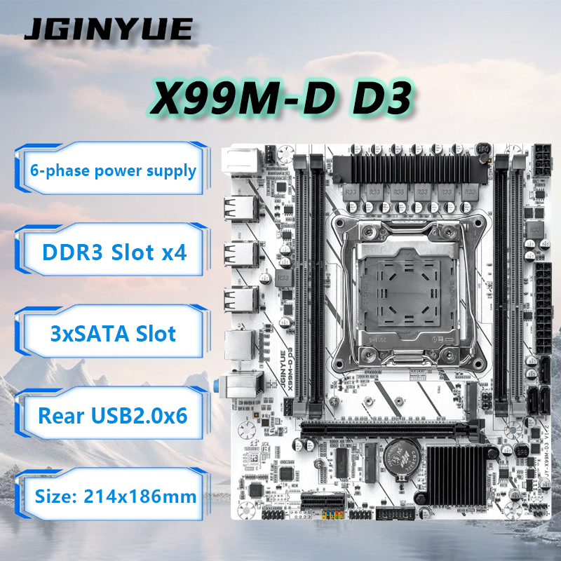 Placa Base JGINYUE X99 LGA2011 - Ecc Ram Server reseña y precio